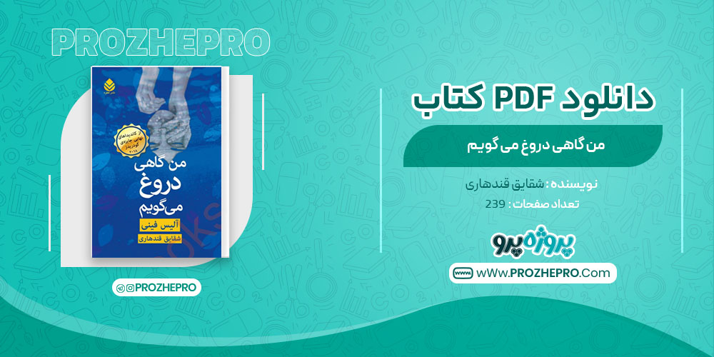 دانلود کتاب من گاهی دروغ می گویم شقایق قندهاری 239 صفحه PDF 📘