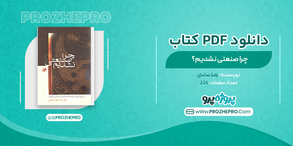 دانلود کتاب چرا صنعتی نشدیم؟ زهرا صیامی 224 صفحه PDF 📘