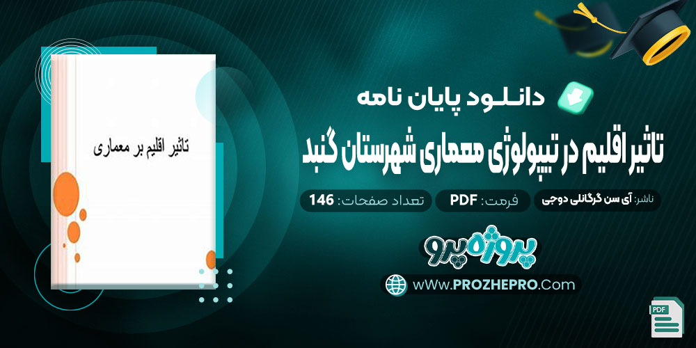  پایان نامه تاثیر اقلیم در تیپولوژی معماری شهرستان گنبد آی سن گرگانلی دوجی